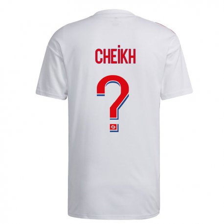 Kandiny Herren Yanis Cheikh #0 Weiß Blau Rot Heimtrikot Trikot 2022/23 T-Shirt
