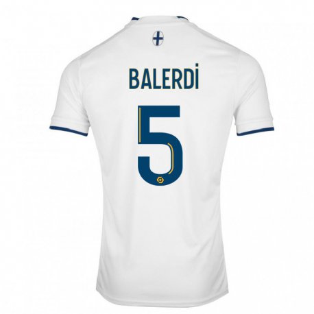 Kandiny Herren Leonardo Balerdi #5 Weißer Saphir Heimtrikot Trikot 2022/23 T-Shirt
