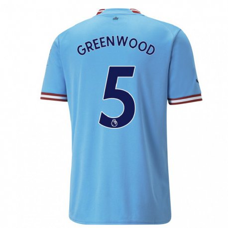 Kandiny Herren Alex Greenwood #5 Blau Rot Heimtrikot Trikot 2022/23 T-shirt