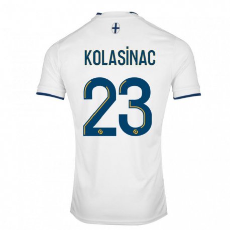 Kandiny Herren Sead Kolasinac #23 Weißer Saphir Heimtrikot Trikot 2022/23 T-Shirt