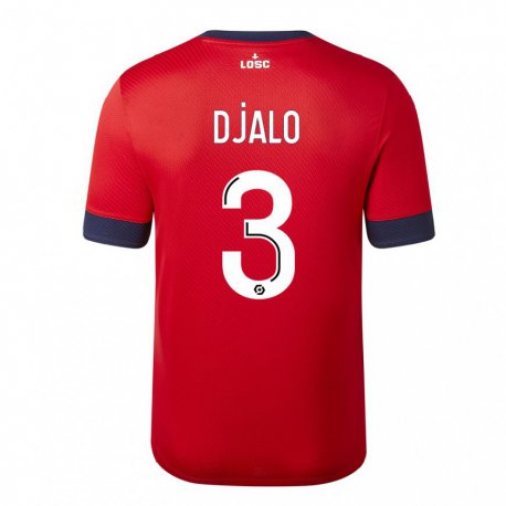 Kandiny Herren Tiago Djalo #3 Roter Zuckerapfel Heimtrikot Trikot 2022/23 T-Shirt