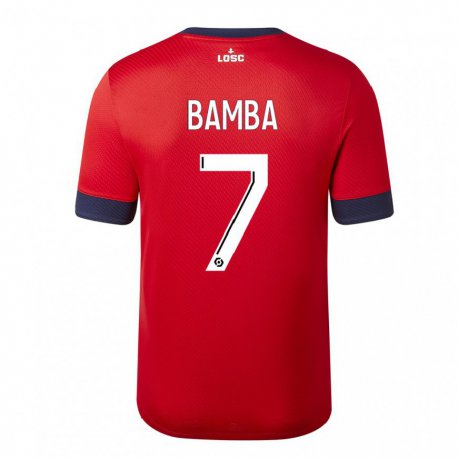 Kandiny Herren Jonathan Bamba #7 Roter Zuckerapfel Heimtrikot Trikot 2022/23 T-Shirt