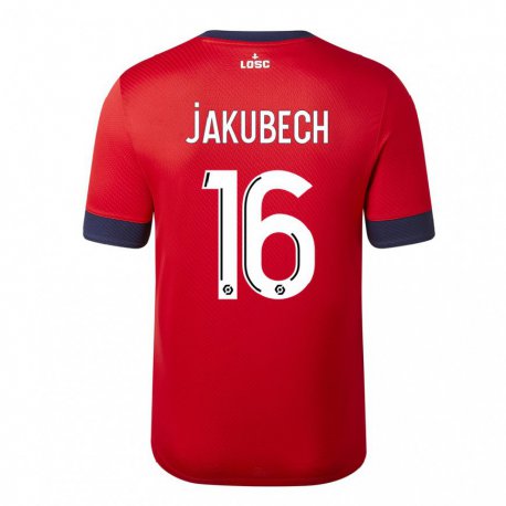 Kandiny Herren Adam Jakubech #16 Roter Zuckerapfel Heimtrikot Trikot 2022/23 T-Shirt