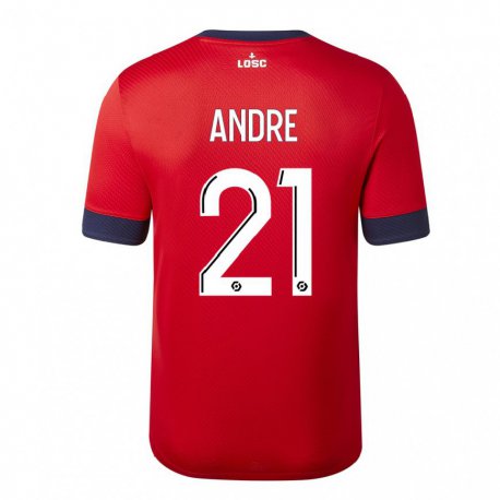 Kandiny Herren Benjamin Andre #21 Roter Zuckerapfel Heimtrikot Trikot 2022/23 T-Shirt