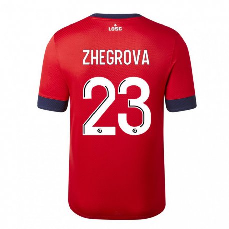 Kandiny Herren Edon Zhegrova #23 Roter Zuckerapfel Heimtrikot Trikot 2022/23 T-Shirt
