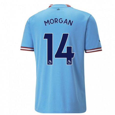 Kandiny Herren Esme Morgan #14 Blau Rot Heimtrikot Trikot 2022/23 T-shirt