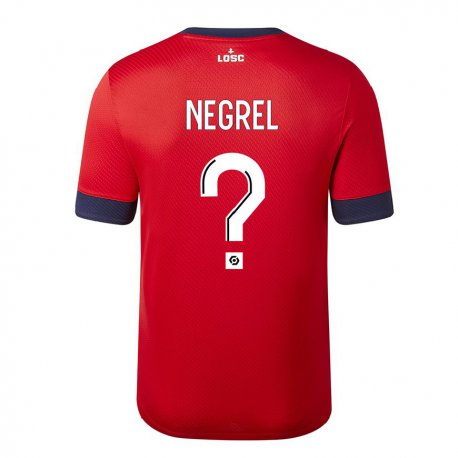 Kandiny Herren Tom Negrel #0 Roter Zuckerapfel Heimtrikot Trikot 2022/23 T-Shirt