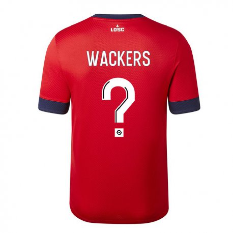 Kandiny Herren Maxime Wackers #0 Roter Zuckerapfel Heimtrikot Trikot 2022/23 T-Shirt