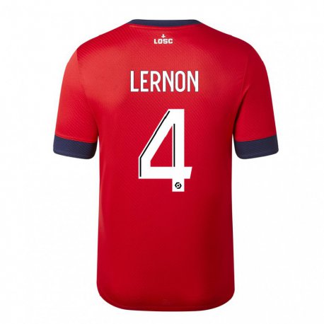Kandiny Herren Jessica Lernon #4 Roter Zuckerapfel Heimtrikot Trikot 2022/23 T-Shirt
