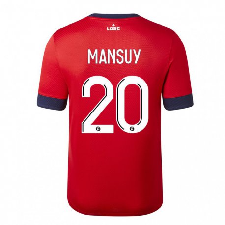 Kandiny Herren Heloise Mansuy #20 Roter Zuckerapfel Heimtrikot Trikot 2022/23 T-Shirt