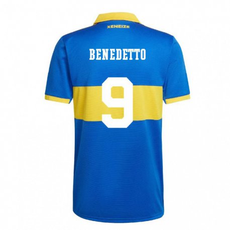 Kandiny Herren Dario Benedetto #9 Olympiagelb Heimtrikot Trikot 2022/23 T-shirt