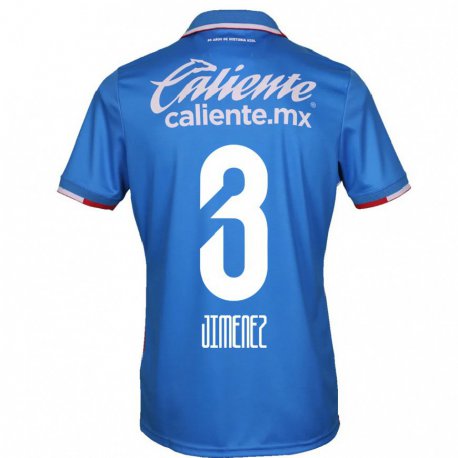 Kandiny Herren Jaiber Jimenez #3 Azurblau Heimtrikot Trikot 2022/23 T-shirt