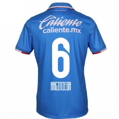 Kandiny Herren Mirelle Arciniega #6 Azurblau Heimtrikot Trikot 2022/23 T-shirt