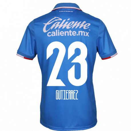 Kandiny Herren Ivonne Gutierrez #23 Azurblau Heimtrikot Trikot 2022/23 T-shirt