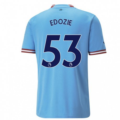 Kandiny Herren Samuel Edozie #53 Blau Rot Heimtrikot Trikot 2022/23 T-shirt