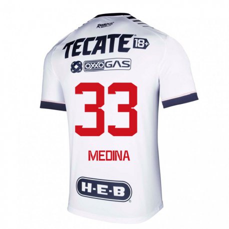 Kandiny Herren Stefan Medina #33 Weißer Raum Heimtrikot Trikot 2022/23 T-shirt