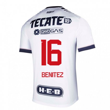 Kandiny Herren Xanic Benitez #16 Weißer Raum Heimtrikot Trikot 2022/23 T-shirt