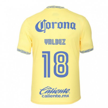 Kandiny Herren Bruno Valdez #18 Zitronengelb Heimtrikot Trikot 2022/23 T-shirt