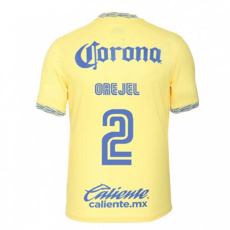 Kandiny Herren Jocelyn Orejel #2 Zitronengelb Heimtrikot Trikot 2022/23 T-shirt