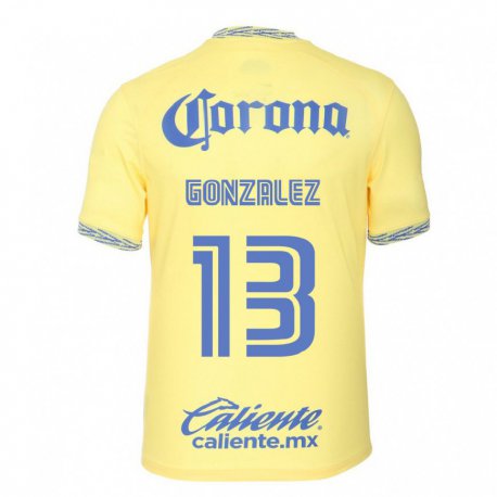 Kandiny Herren Eva Gonzalez #13 Zitronengelb Heimtrikot Trikot 2022/23 T-shirt