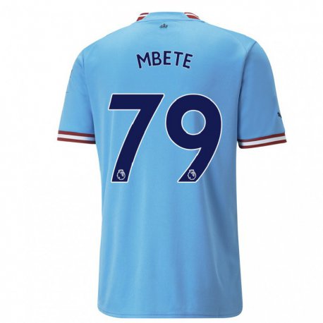 Kandiny Herren Luke Mbete #79 Blau Rot Heimtrikot Trikot 2022/23 T-shirt