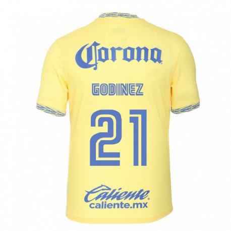 Kandiny Herren Alexandra Godinez #21 Zitronengelb Heimtrikot Trikot 2022/23 T-shirt