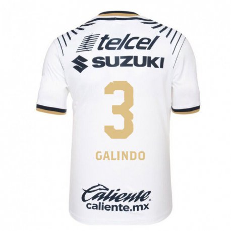 Kandiny Herren Ricardo Galindo #3 Weißes Denim Heimtrikot Trikot 2022/23 T-shirt