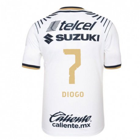 Kandiny Herren Diogo #7 Weißes Denim Heimtrikot Trikot 2022/23 T-shirt