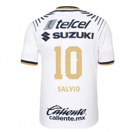 Kandiny Herren Eduardo Salvio #10 Weißes Denim Heimtrikot Trikot 2022/23 T-shirt