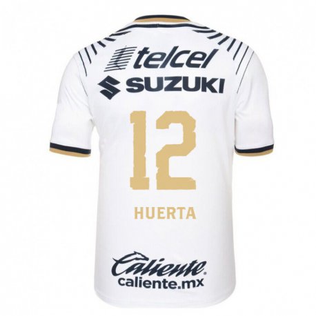 Kandiny Herren Cesar Huerta #12 Weißes Denim Heimtrikot Trikot 2022/23 T-shirt