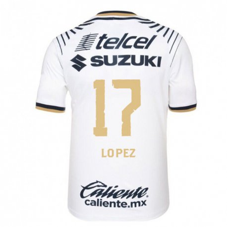 Kandiny Herren Leonel Lopez #17 Weißes Denim Heimtrikot Trikot 2022/23 T-shirt