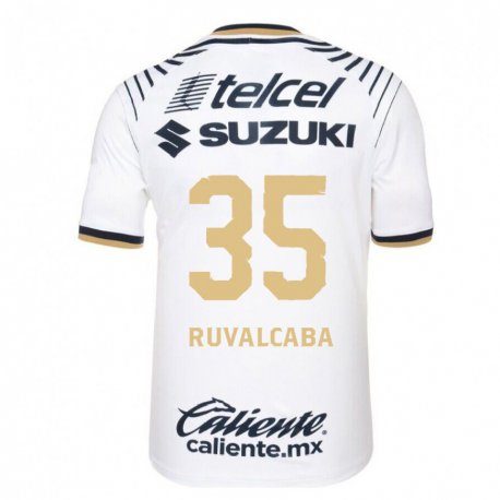 Kandiny Herren Jorge Ruvalcaba #35 Weißes Denim Heimtrikot Trikot 2022/23 T-shirt