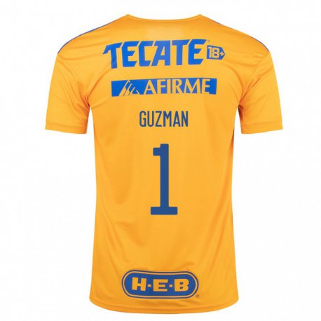 Kandiny Herren Nahuel Guzman #1 Hummel Gelb Heimtrikot Trikot 2022/23 T-shirt