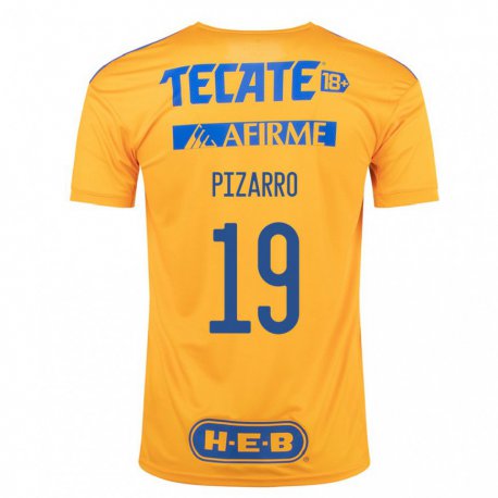 Kandiny Herren Guido Pizarro #19 Hummel Gelb Heimtrikot Trikot 2022/23 T-shirt