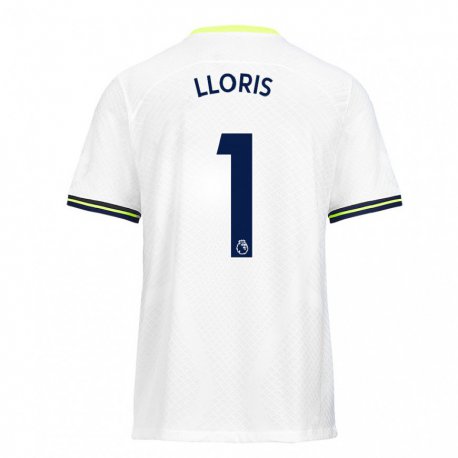 Kandiny Herren Hugo Lloris #1 Weiß Grün Heimtrikot Trikot 2022/23 T-shirt