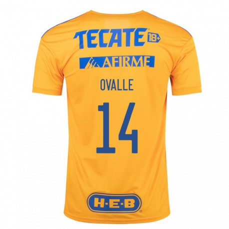 Kandiny Herren Lizbeth Ovalle #14 Hummel Gelb Heimtrikot Trikot 2022/23 T-shirt