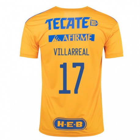 Kandiny Herren Natalia Villarreal #17 Hummel Gelb Heimtrikot Trikot 2022/23 T-shirt