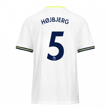Kandiny Herren Pierre Emile Hojbjerg #5 Weiß Grün Heimtrikot Trikot 2022/23 T-shirt