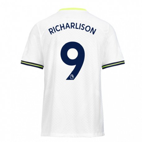 Kandiny Herren Richarlison #9 Weiß Grün Heimtrikot Trikot 2022/23 T-shirt