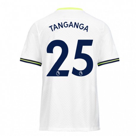 Kandiny Herren Japhet Tanganga #25 Weiß Grün Heimtrikot Trikot 2022/23 T-shirt