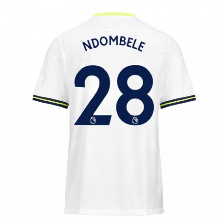 Kandiny Herren Tanguy Ndombele #28 Weiß Grün Heimtrikot Trikot 2022/23 T-Shirt