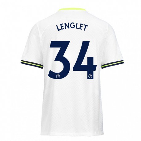 Kandiny Herren Clement Lenglet #34 Weiß Grün Heimtrikot Trikot 2022/23 T-shirt