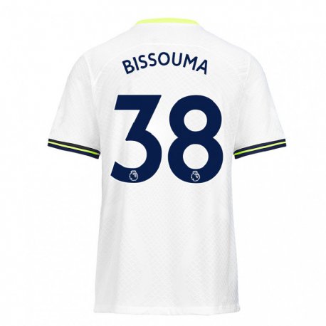 Kandiny Herren Yves Bissouma #38 Weiß Grün Heimtrikot Trikot 2022/23 T-shirt