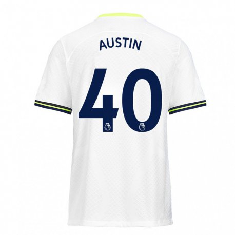 Kandiny Herren Brandon Austin #40 Weiß Grün Heimtrikot Trikot 2022/23 T-shirt
