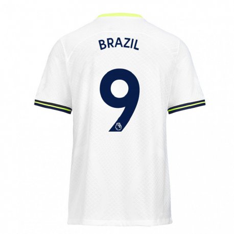 Kandiny Herren Ellie Brazil #9 Weiß Grün Heimtrikot Trikot 2022/23 T-Shirt
