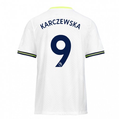 Kandiny Herren Nikola Karczewska #9 Weiß Grün Heimtrikot Trikot 2022/23 T-shirt