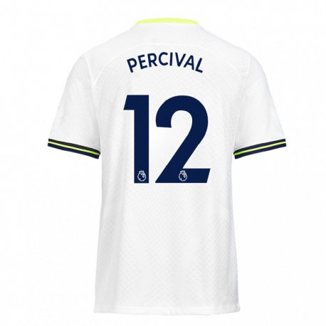 Kandiny Herren Ria Percival #12 Weiß Grün Heimtrikot Trikot 2022/23 T-shirt