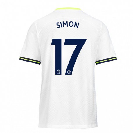 Kandiny Herren Kyah Simon #17 Weiß Grün Heimtrikot Trikot 2022/23 T-shirt