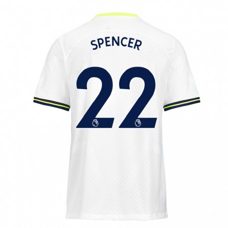 Kandiny Herren Rebecca Spencer #22 Weiß Grün Heimtrikot Trikot 2022/23 T-shirt