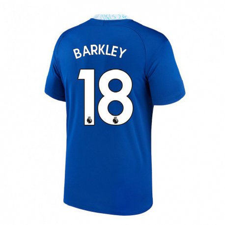 Kandiny Herren Ross Barkley #18 Dunkelblau Heimtrikot Trikot 2022/23 T-shirt